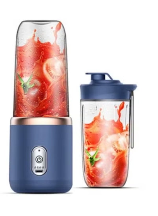 وينماكس خلاط محمول، كوب عصير خلاط، كوب فواكه محمول، كوب عصير بحجم شخصي قابل للشحن عبر USB، خلاط شخصي للعصائر والعصائر، كوب عصير للسفر 400 مل - Image 1